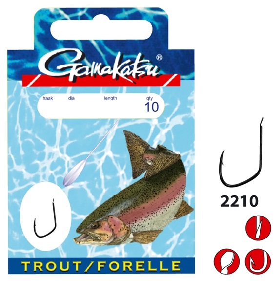 Gamakatsu Forelle BKD-2210R; Gr.12; 0,16 mm; 120 cm