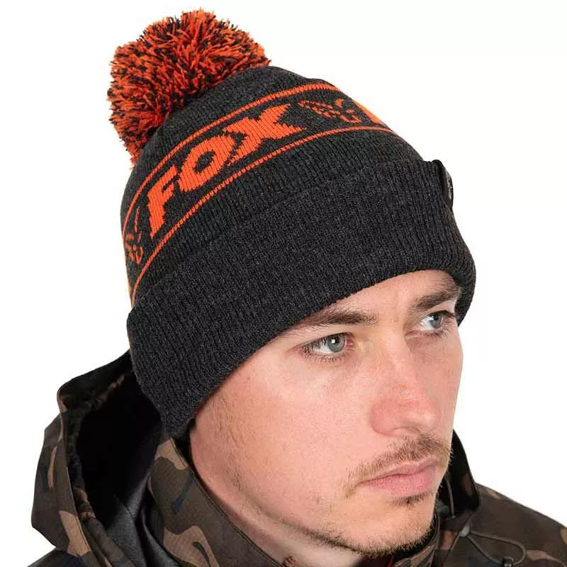 Fox Collection Bobble - Black & Orange Fox Collection Bobble - Black & Orange