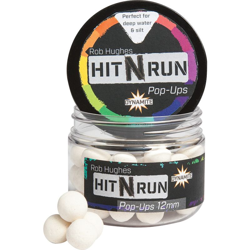 Dynamite Baits Hit'n Run Popups White 15 Mm Dynamite Baits Hit'n Run Popups White 15 Mm