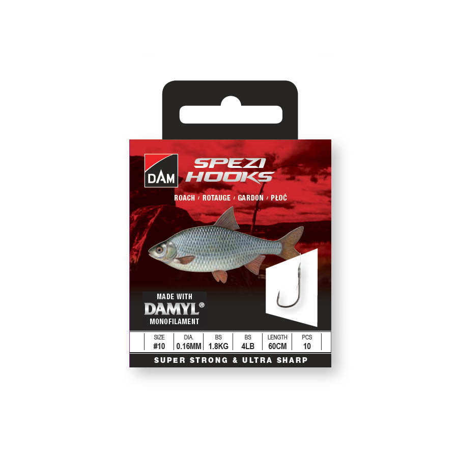 DAM SPEZI ROACH SPEZI ROACH 12 0.14MM 1.5KG 3LBS 60CM 10PCS