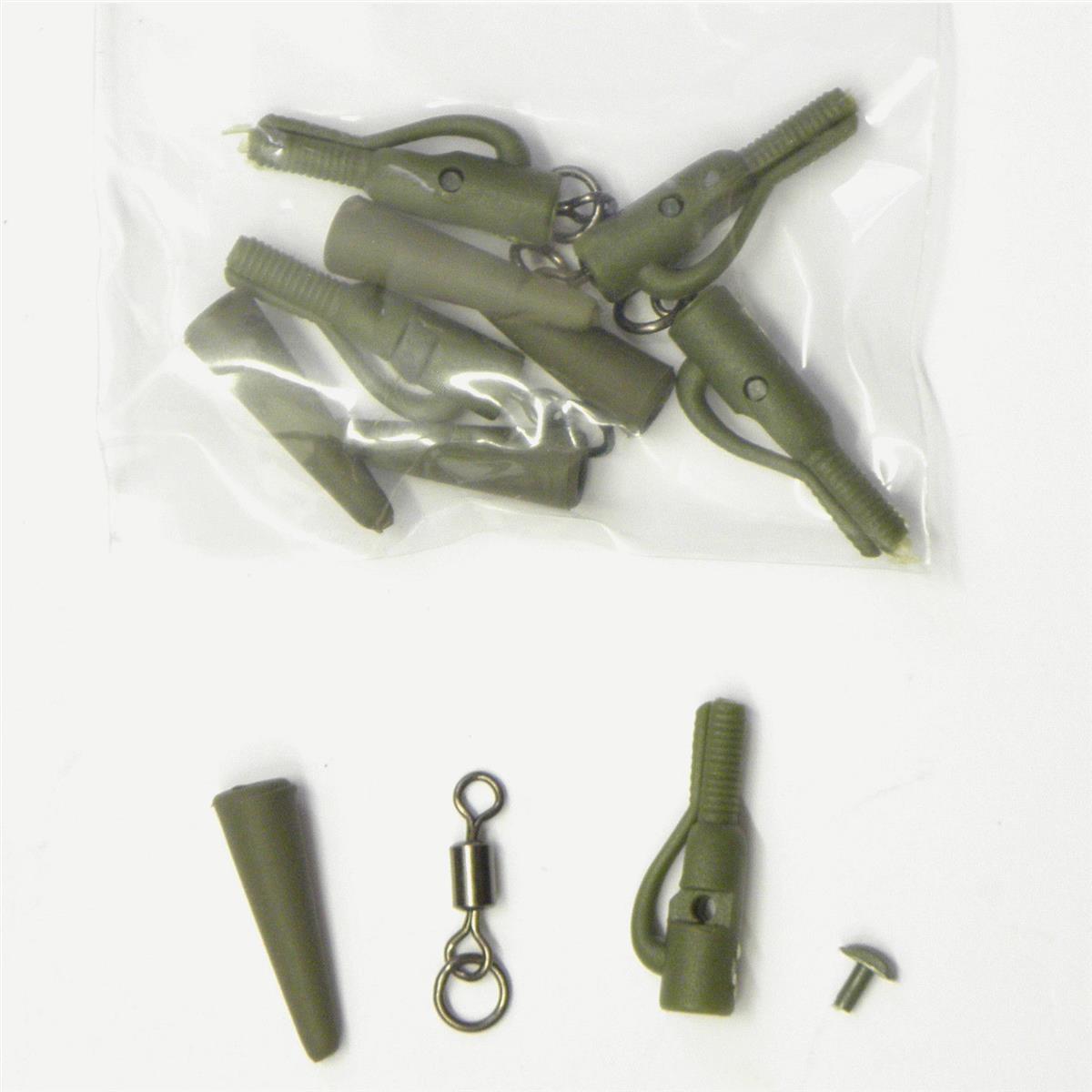 Carp Hunter Safty Clips mit Wirbel 