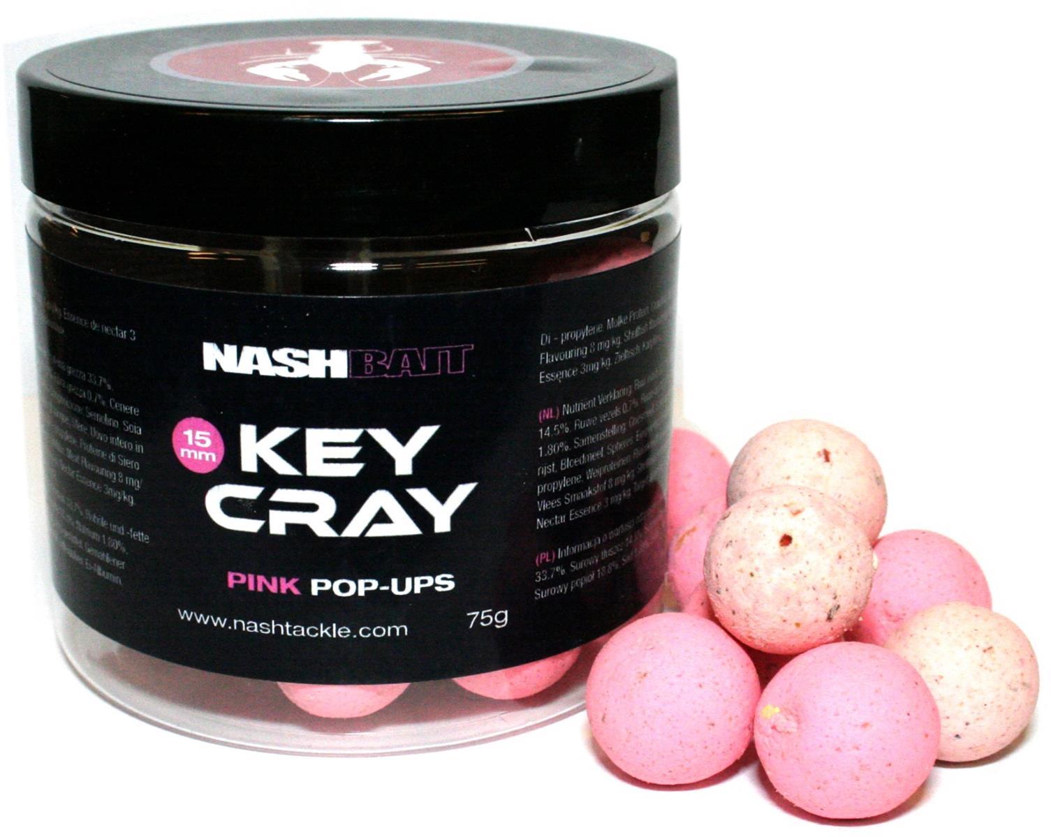 NashBait Key Cray Pop-ups pink; 18 mm; 75 g NashBait Key Cray Pop-ups pink; 18 mm; 75 g