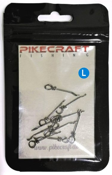Pikecraft Pikecraft Bait Pin Stinger Spikes -SAVE- L Edelstahl Black