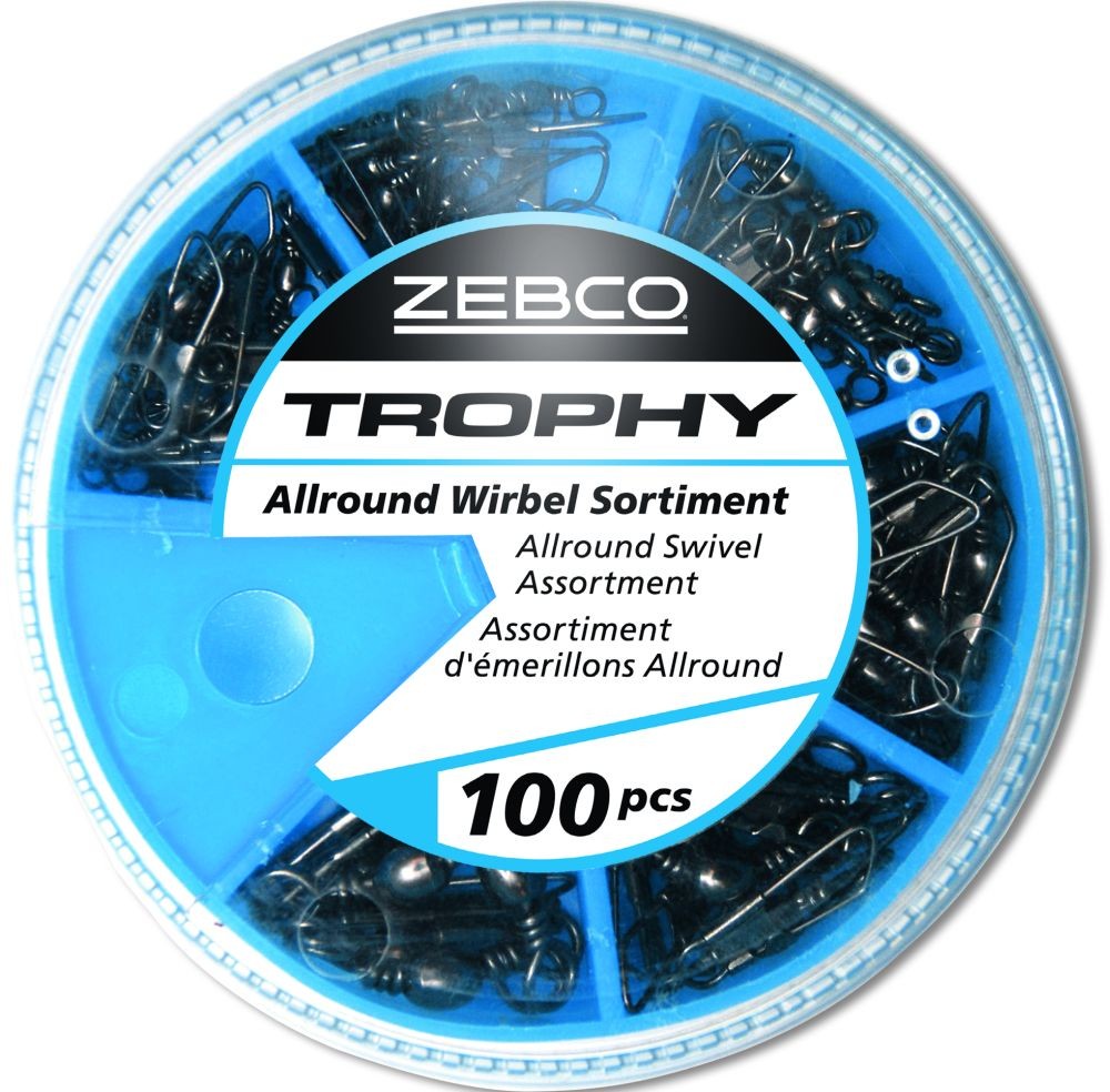 ZEBCO ALLROUND WIRBEL SORTIMENT 100STÜCK ZEBCO ALLROUND WIRBEL SORTIMENT 100STÜCK