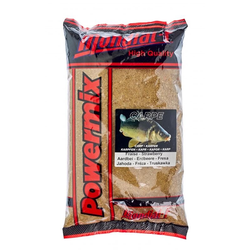 Mondial-f Powermix Carp Strawberry ; 1 Kg.