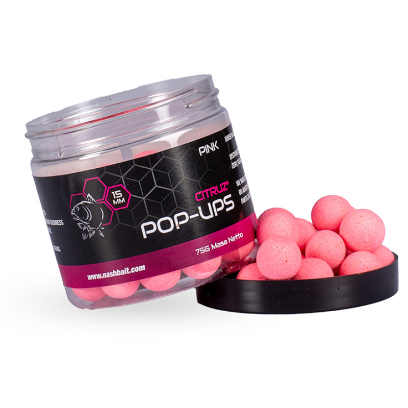 NashBait Citruz Pop-Ups pink; 20 mm; 75 g NashBait Citruz Pop-Ups pink; 20 mm; 75 g