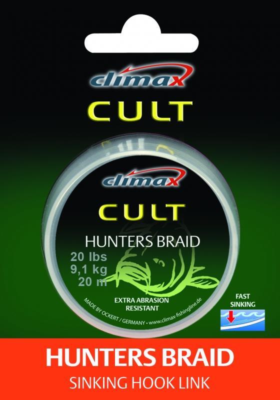 Climax Cult Hunters Braid; 30 lb; 15 kg.; 20 m; Farbe: Camou