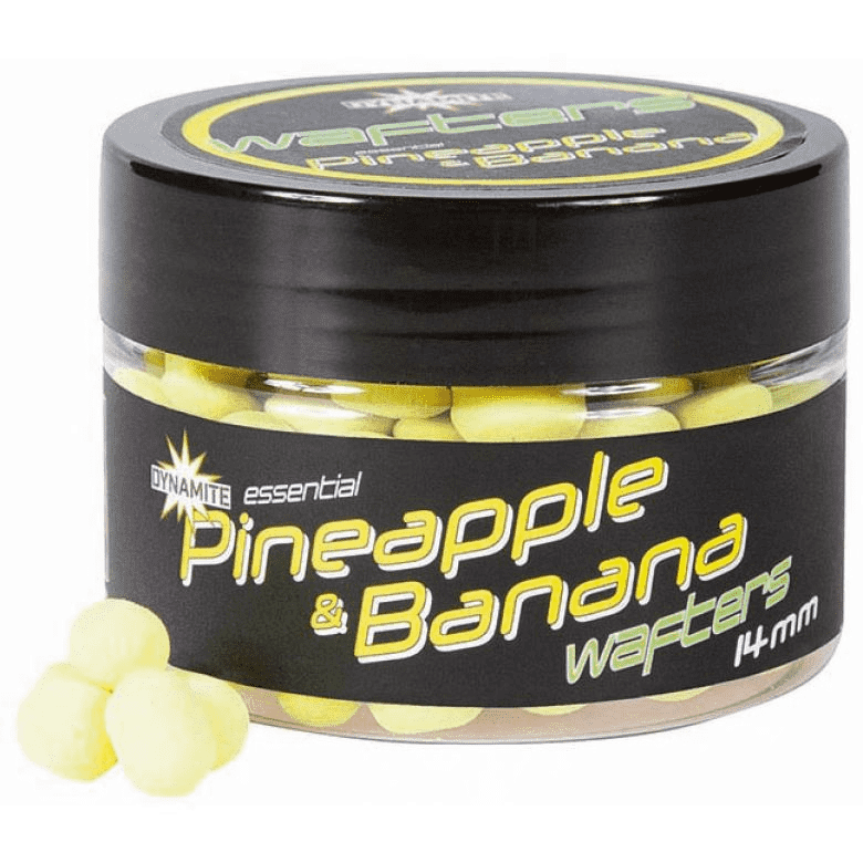 Dynamite Baits Fluoro Wafters; Pineapple & Banana; 14 Mm
