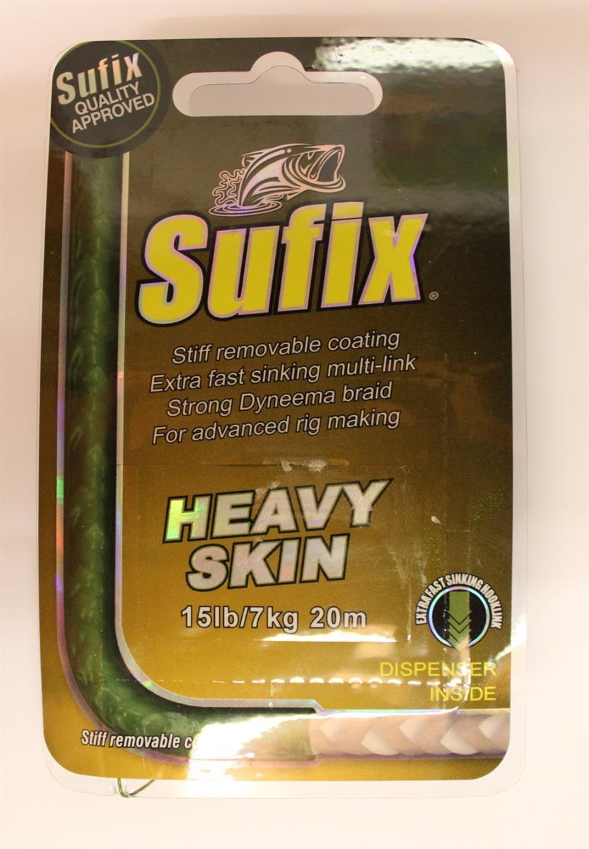 Sufix Heavy Skin Karpfenvorfach grün ummantelt; 20 m; 7 Kg