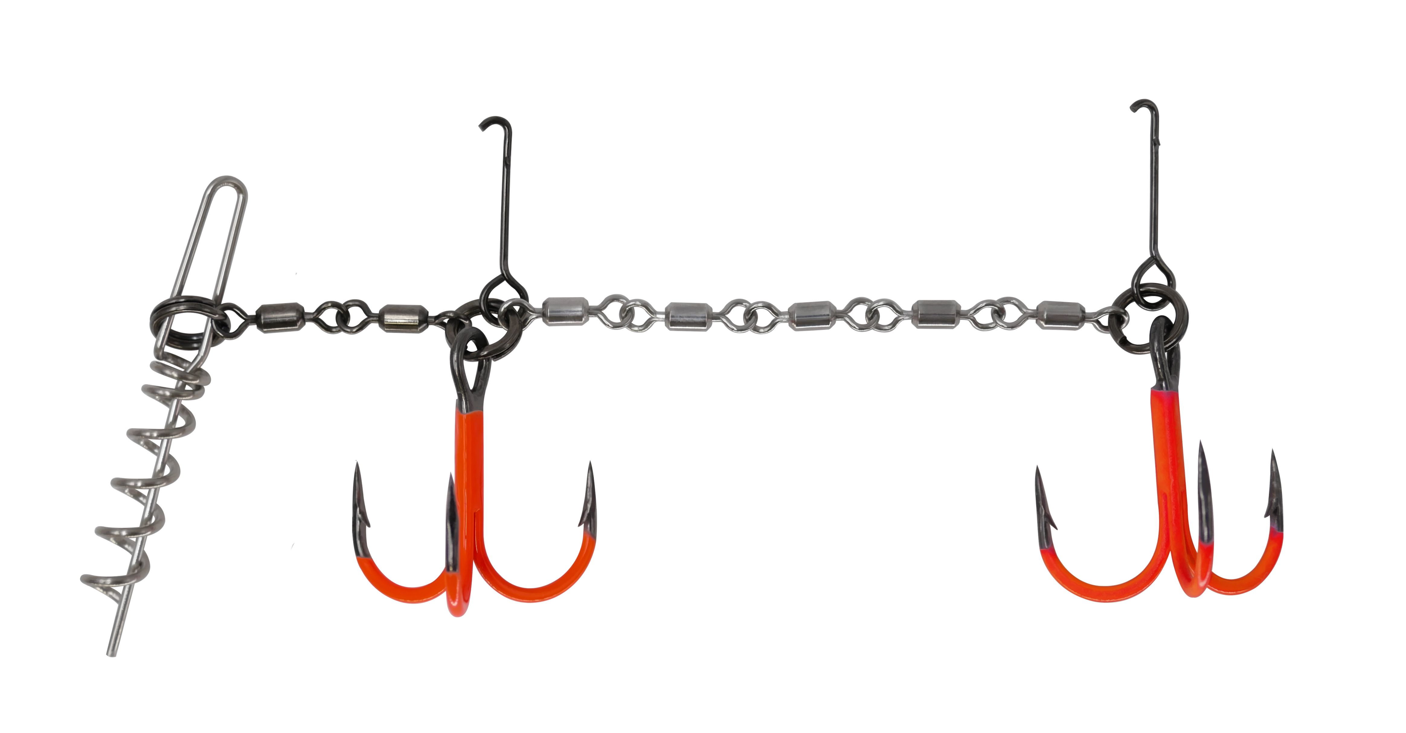 VMC Double Pike Chain Größe XL # 3/0 UV Orange