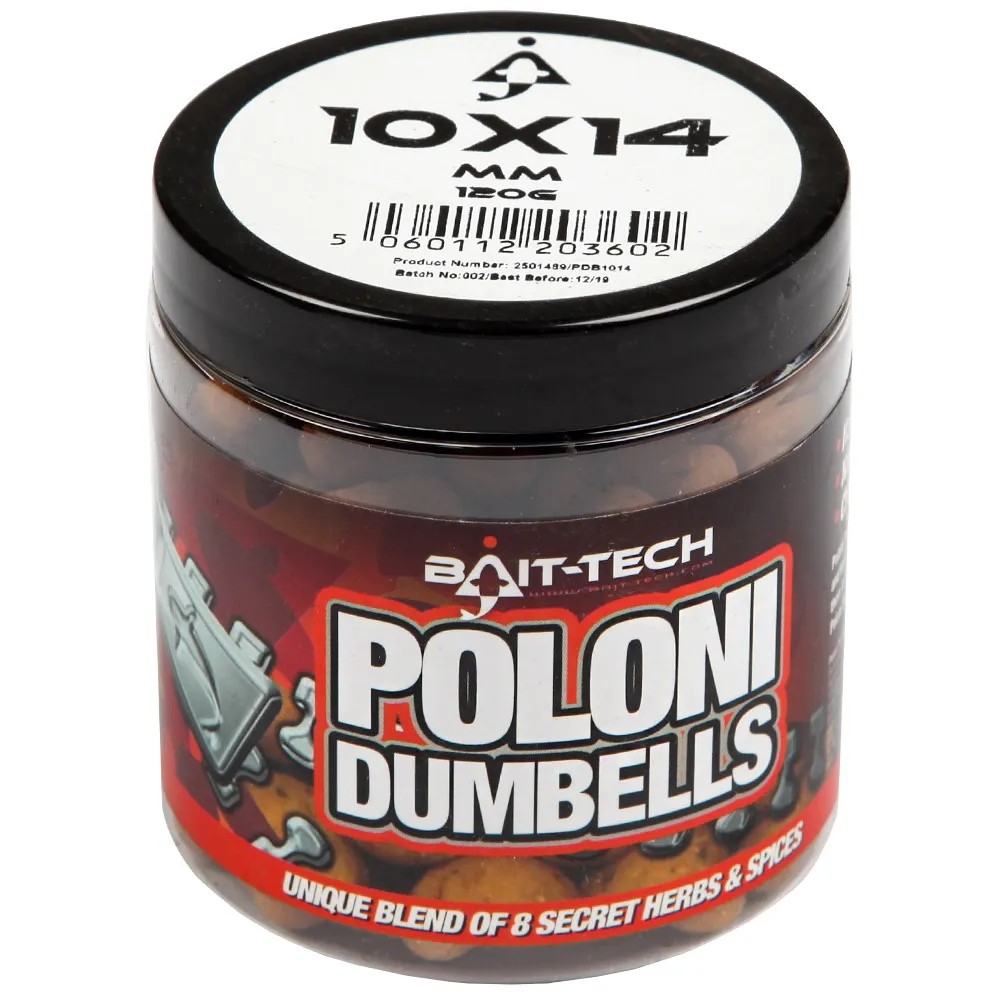 Baittech Poloni Dumbells 10x14 mm, 120 g Baittech Poloni Dumbells 10x14 mm, 120 g
