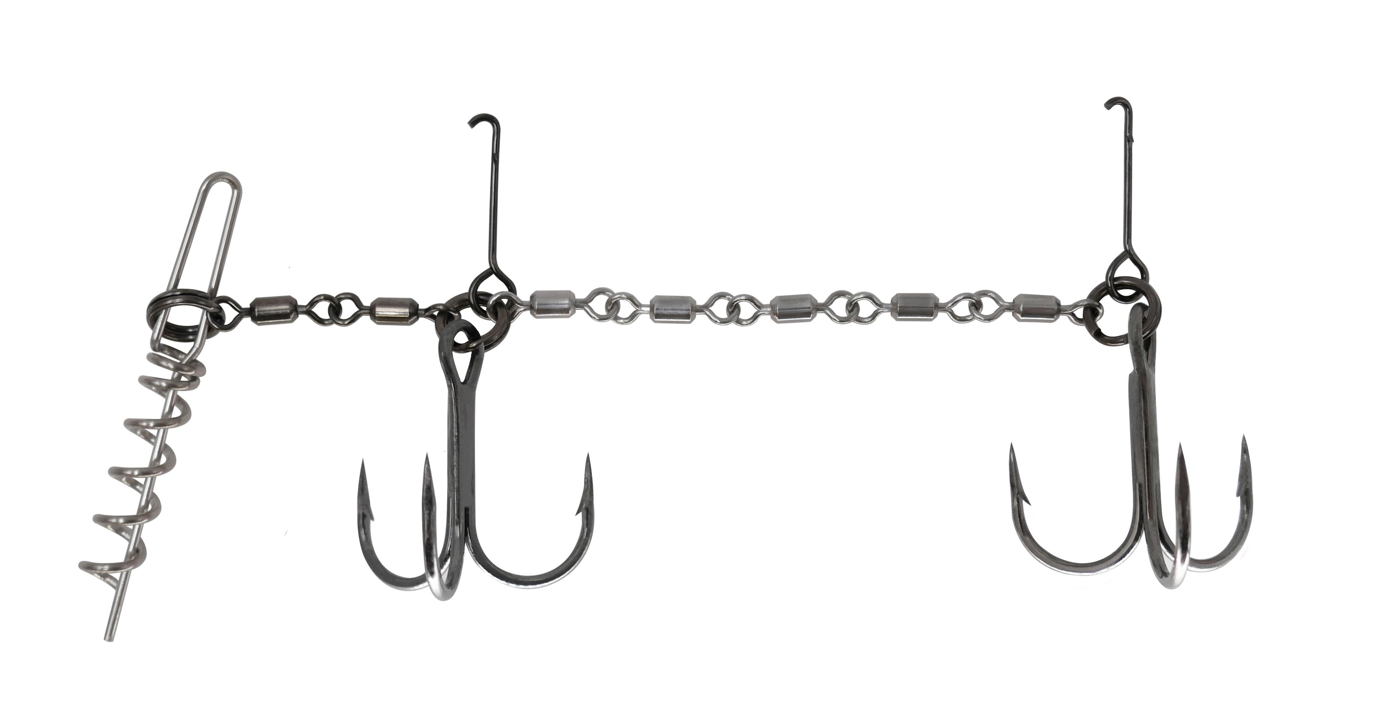 VMC Double Pike Chain Größe XL # 3/0 UV Orange