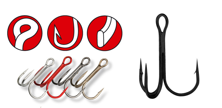 Gamakatsu Hook Treble 13B; Gr. 1/0; 10 Stück