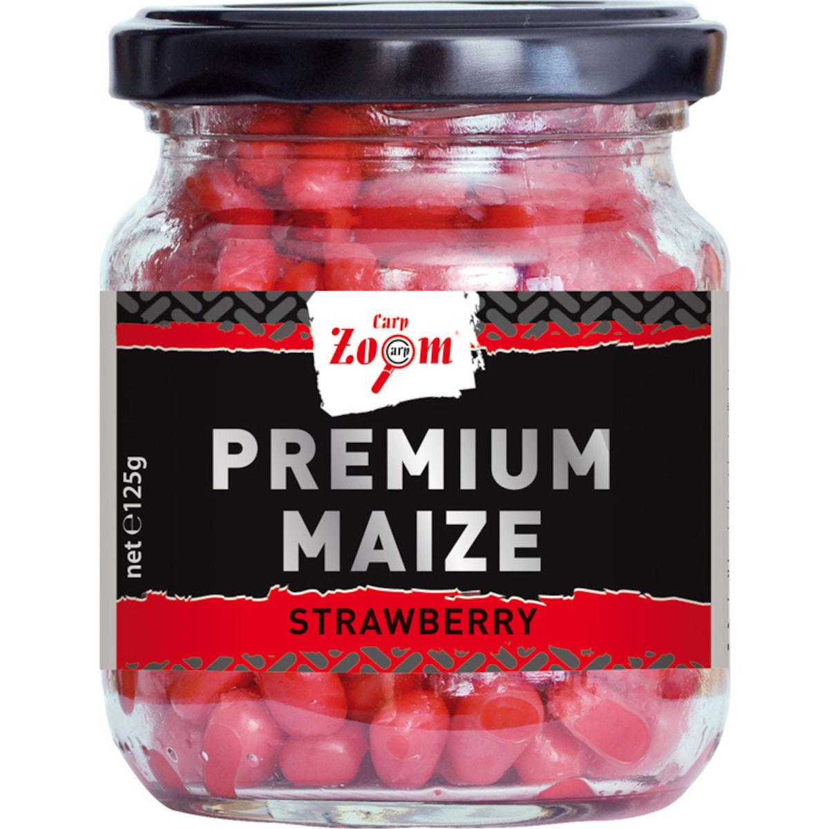 Carp Zoom Premium Maize; Strawberry Red; 125 gr.