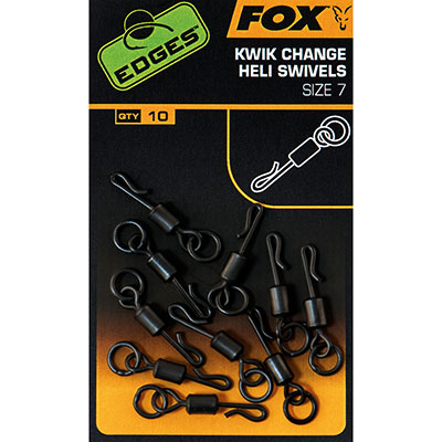 Fox Edges Kwik Change Heli Swivels; Sz. 7; Qty. 10