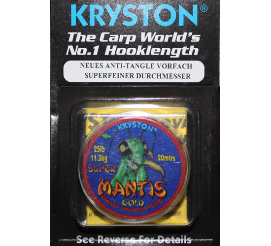 Kryston Super Mantis Gold New Anti Tangle Hybrid; 20m; 11,3kg