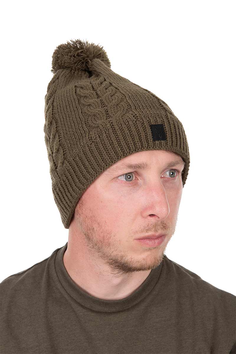 Fox Khaki Knitted Bobble