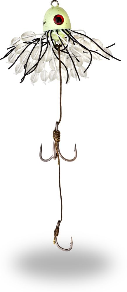 Black Cat Battle Teaser; Glow in the Dark; 3/0 / 6/0; 120 gr.; 100 Kg.