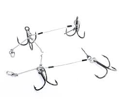 Pikecraft The Flex-Pin Stinger XL Double | Köder-Größen 22-27cm 2 x Stinger Rig mit 2/0 BKK 21SS