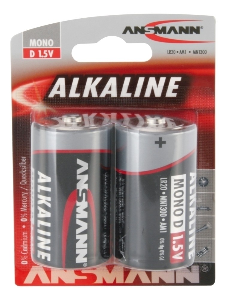 Ansmann Alkaline Mono D 1,5 V; LR20; AM1; MN1300