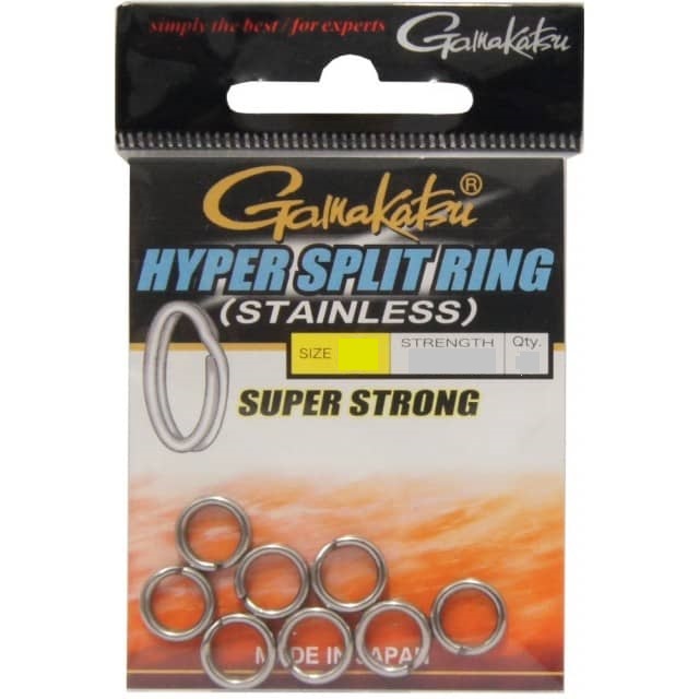 Gamakatsu Hyper Split Ring; Gr. 5; 44 Kg.; 9 Stück