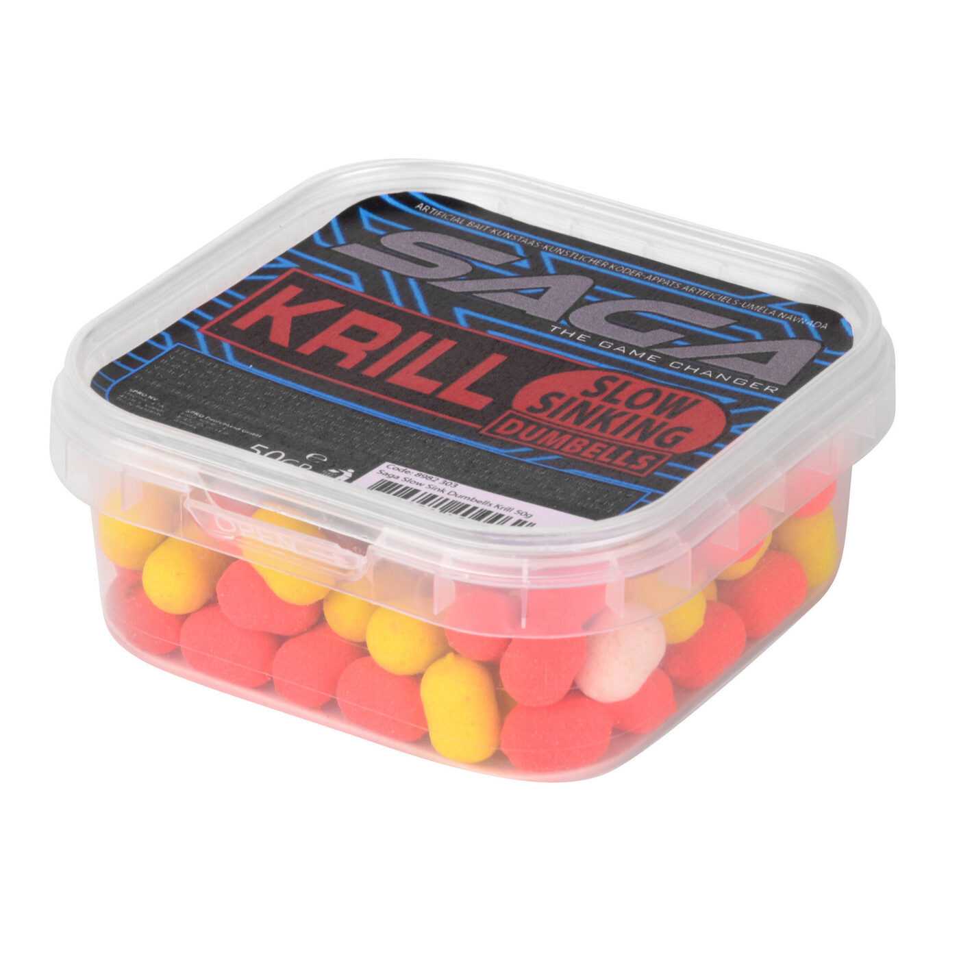 Saga Slow Sink Dumbells; 50 gr. Krill