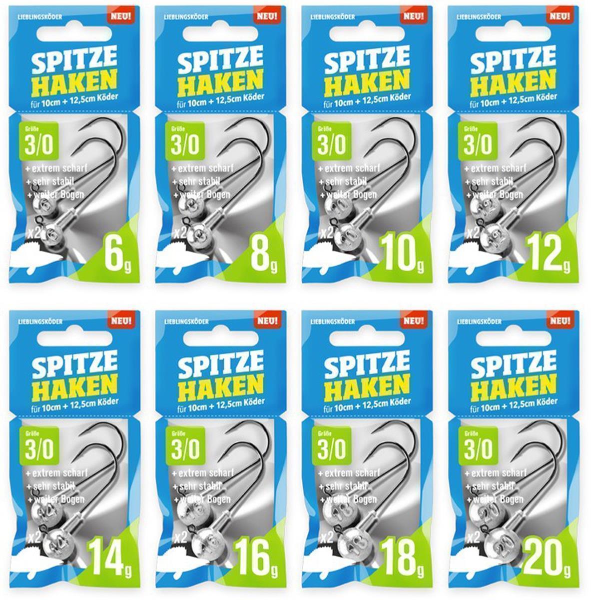 Lieblingsköder Spitze Haken; Größe 3/0; 12 Gramm