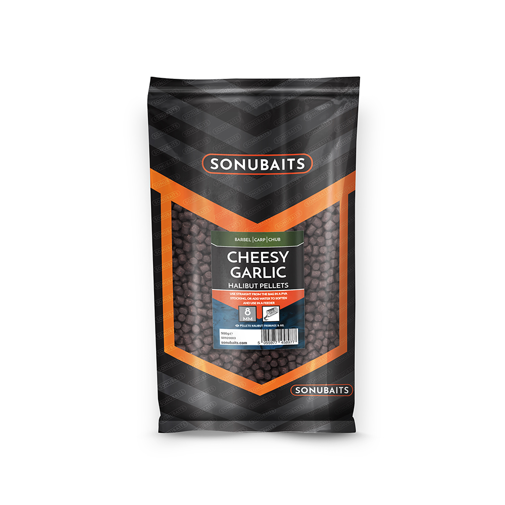 Sonubaits Cheesy Garlic Halibut Pellets - 8mm