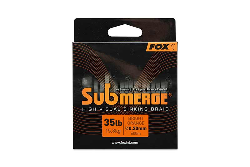 Fox SUBMERGE ORANGE SINKING BRAID 0,20 mm / 15,8 kg / 35 lb 300 m
