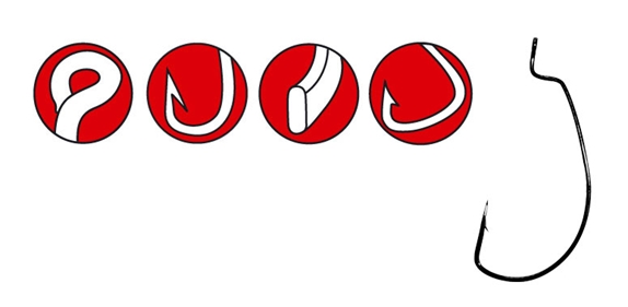 Gamakatsu Worm Offset EWG; Gr. 3/0; 5 Stück