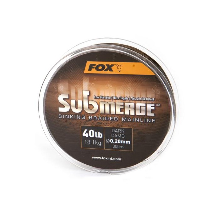 Fox Submerge Sinking Braided Mainline 0,20 mm; 18,1 kg; 300 m