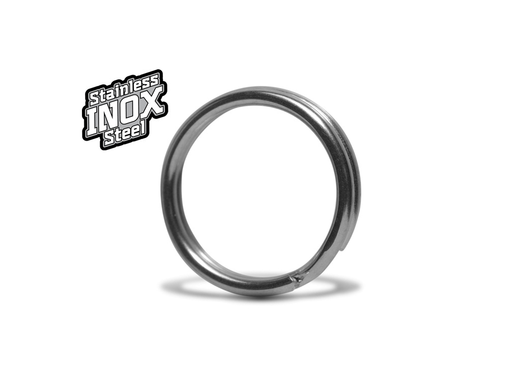 VMC Stainless Splitrings Size 8; 20 kg; Qty. 8