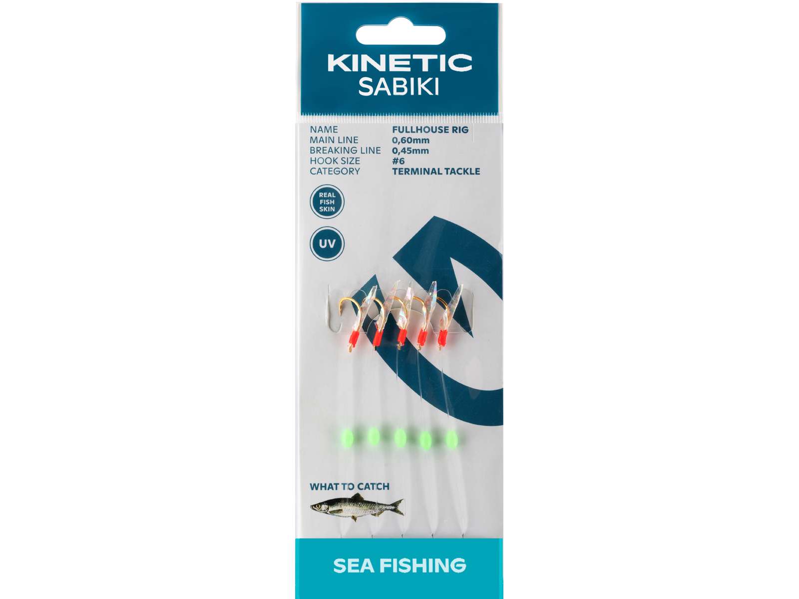 Kinetic Sabiki FullHouse #4 Fishskin