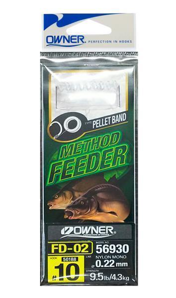 METHODE FEEDER RIG - MIT GUMMI - HAKEN MIT WIDERHAKEN GRÖSSE 8 - Pro-, 3,39  €