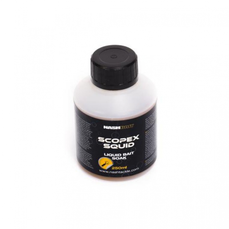 NashBait Scopex Squid Liquid Bait Soak; 250 ml