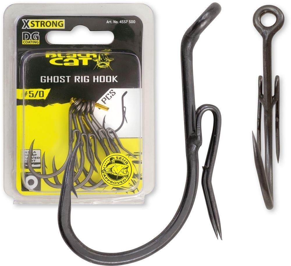 Black Cat Ghost Rig Hook DG; Gr. 7/0; Qty. 5