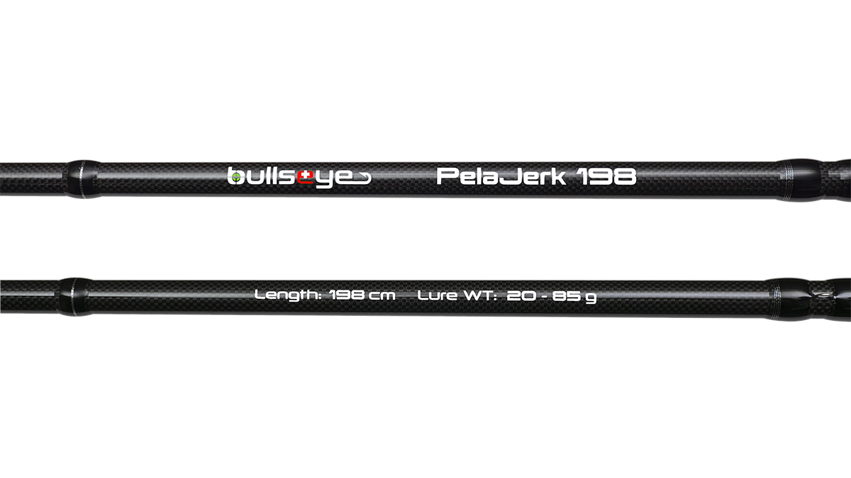 Bullseye PelaJerk; L: 1,98 m; Wg: 20 - 85 gr. Bullseye PelaJerk; L: 1,98 m; Wg: 20 - 85 gr.