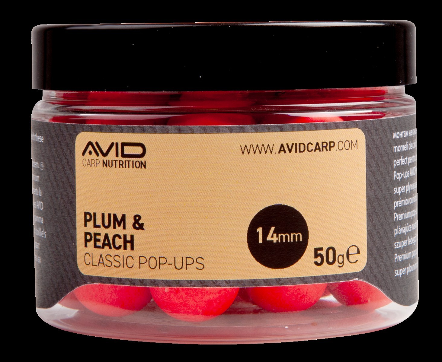 Avid Carp Classic Pop Up´s 50 g / 14 mm Plum & Peach Avid Carp Classic Pop Up´s 50 g / 14 mm Plum & Peach