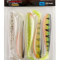 Fox Rage Zander Pro Shads; 12 cm; Mixed Colours; 5 Stück