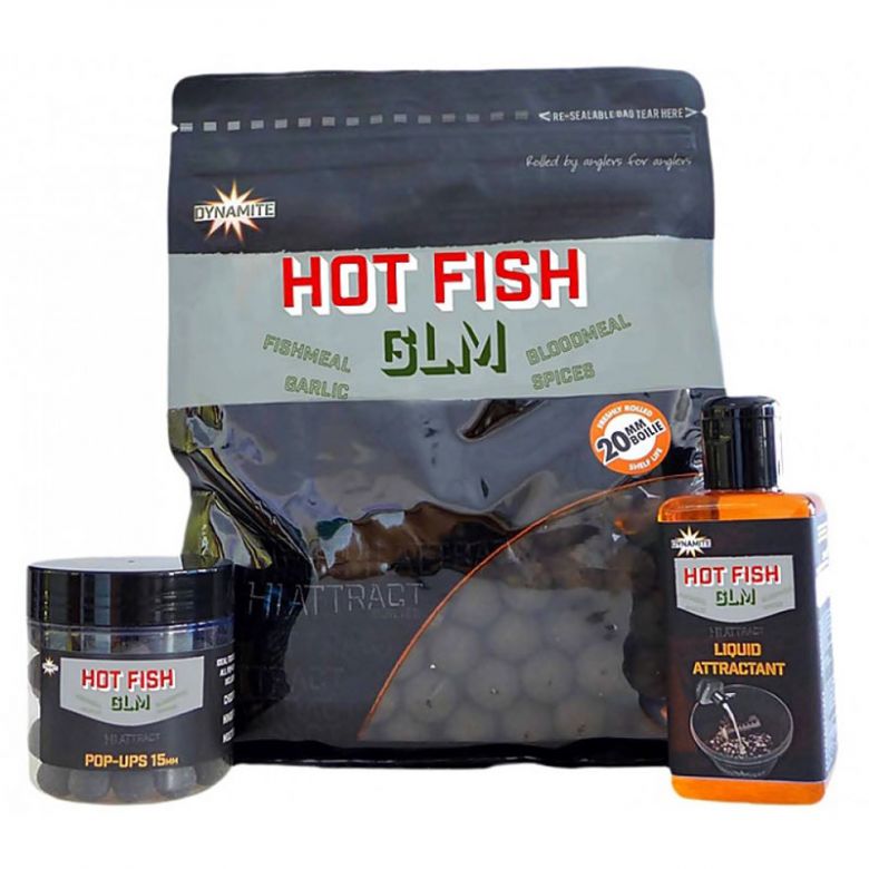 Dynamite Baits Hiattract Boilies Hot Fish; 26 mm 1 kg