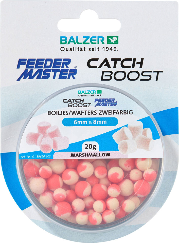 Balzer Catch Boost Method Feeder Boilies (Wafter), zweifarbig