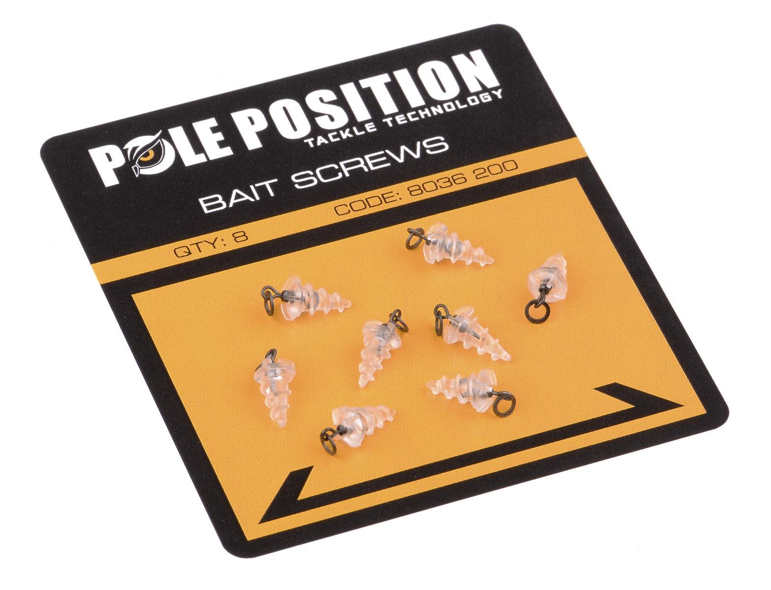 Pole Position Bait Screws; Qty. 8