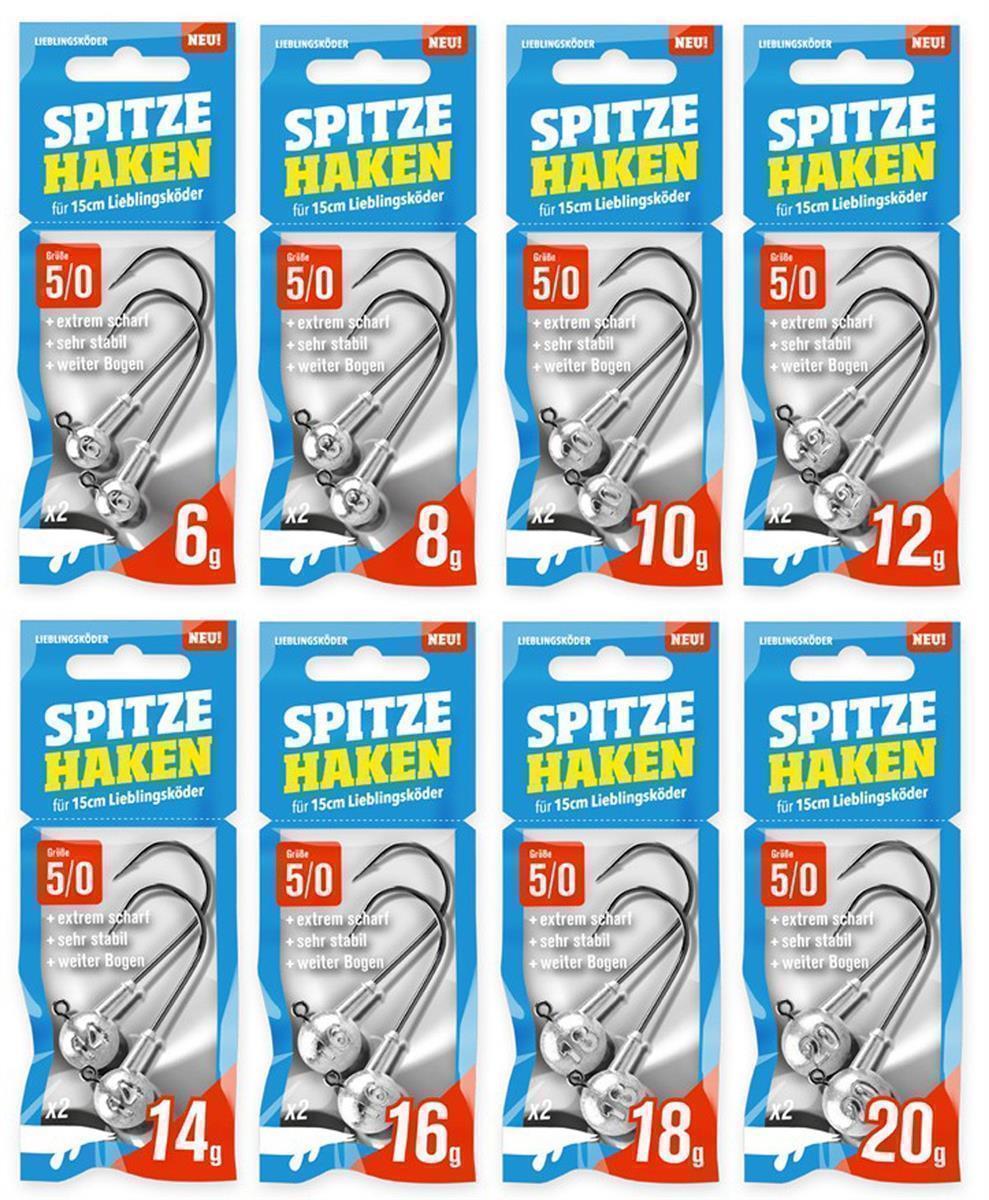 Lieblingsköder Spitze Haken; Größe 5/0; 8 Gramm