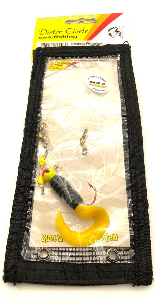 Eisele Rotations-Pilkvorfach Twister 4 g, 8 kg Trilene, 80 cm