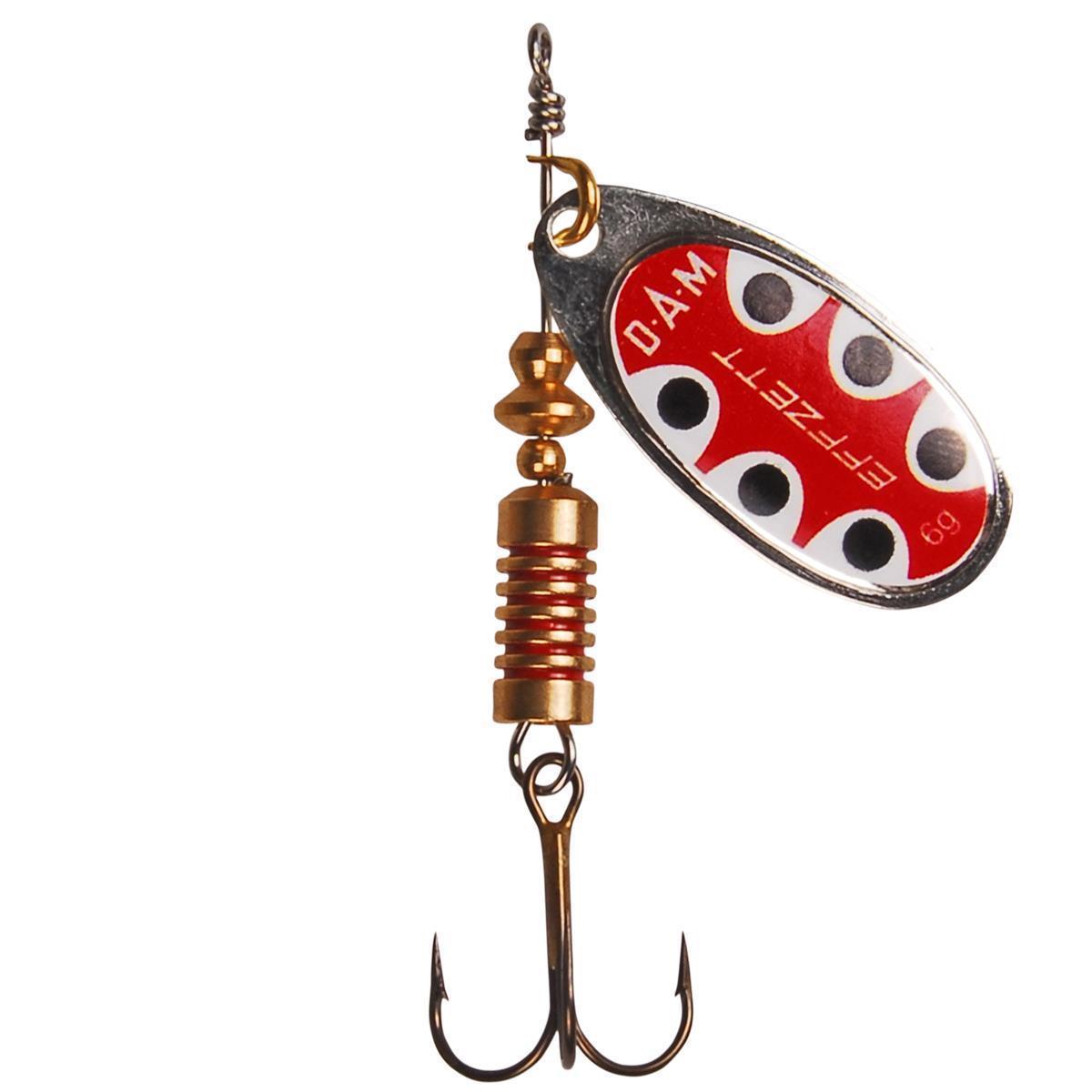 DAM Effzett Standart Spinner; Silver Black Dot; Gr. 5; 12 gr.