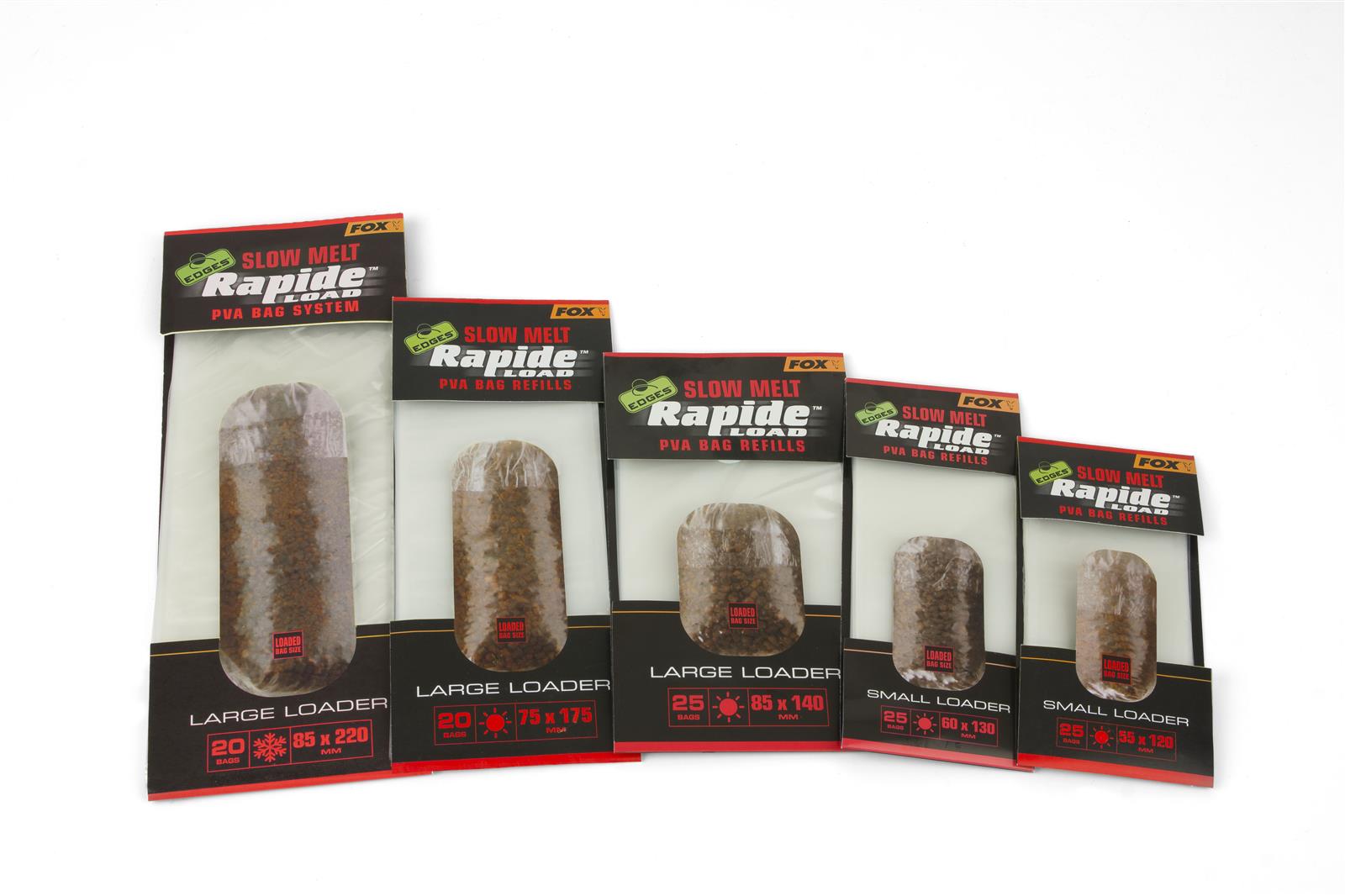 Fox Edges™ Rapide™ Load PVA Bag Refills; 75 x 175 mm; 25 Stück