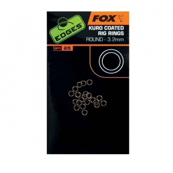 Fox Edges Kuro Rig Rings round 3,2 mm; Qty. 25