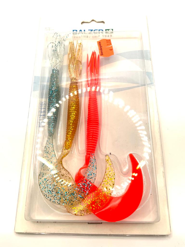 Balzer Creeper Ersatzgummi 12 cm, 3 Stück, Mixed