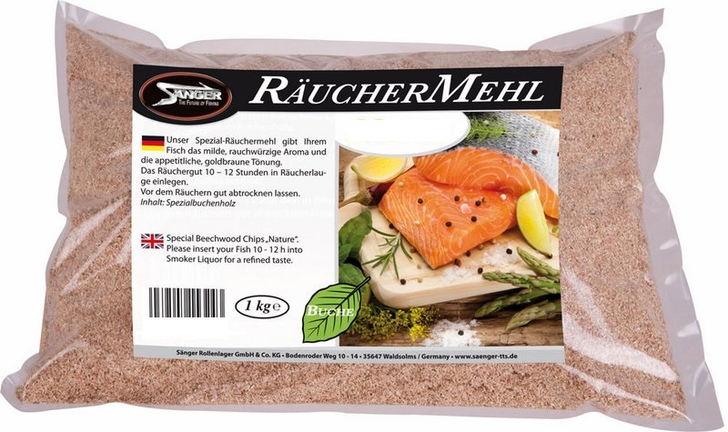 Sänger Räuchermehl Buchenholz; Fein; 1 Kg.