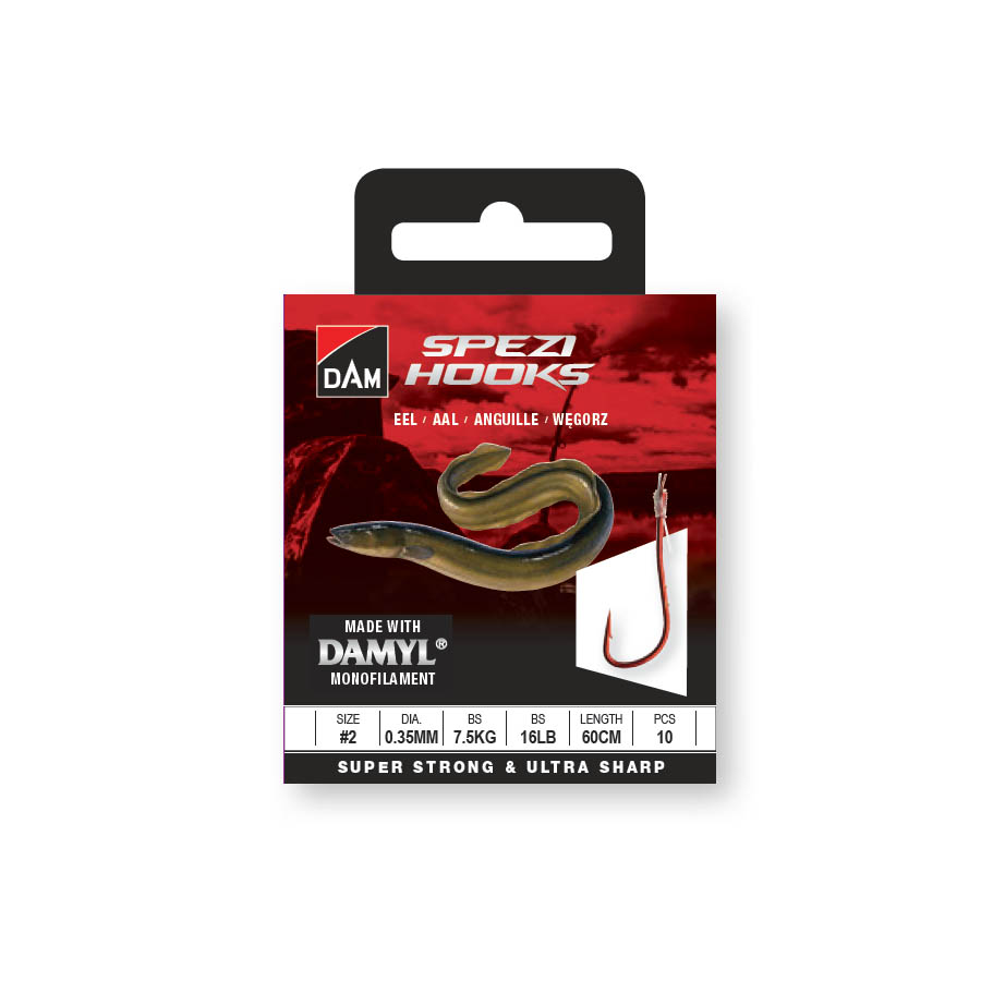 DAM SPEZI EEL SPEZI EEL 6 0.30MM 5.4KG 12LBS 60CM 10PCS